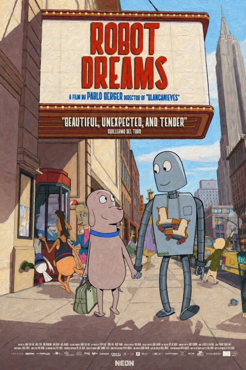 Robot Dreams — official poster with a light impressionist treatment